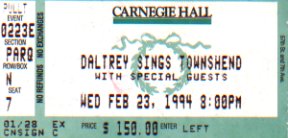 Daltrey Sings Townshend